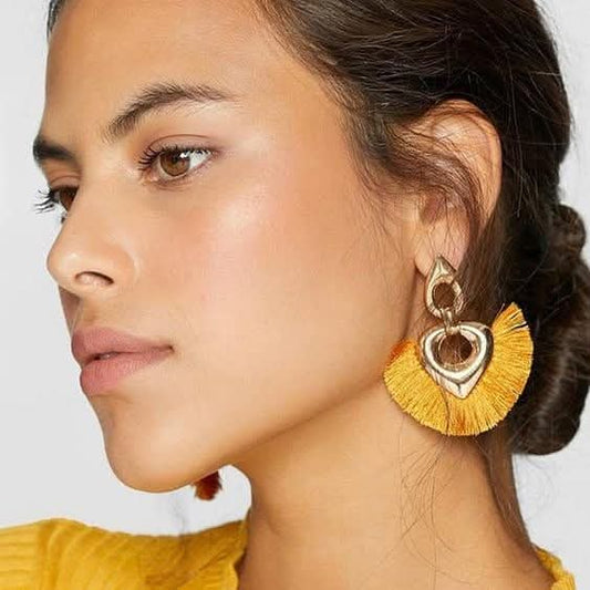 Feather Fan Earrings